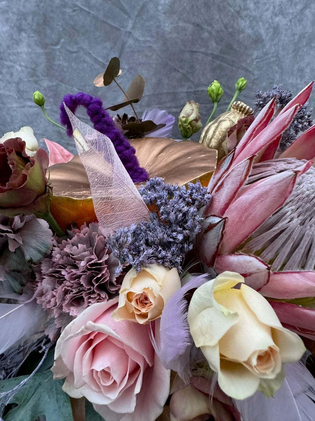 Blumenarrangement aus Kürbis-Workshop in Neu-Ulm von Zanoza